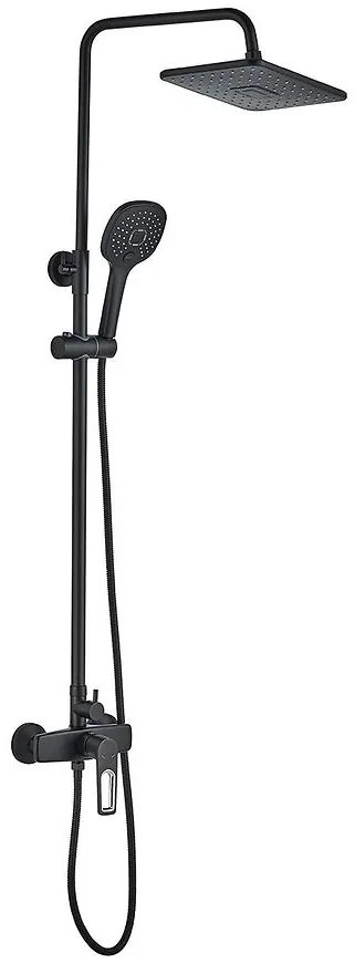 Sprchový stĺp s batériou Arizona čierna