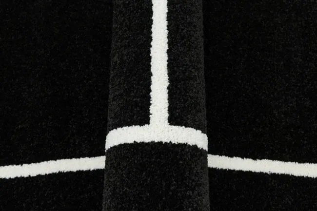 Koberec Lima 6333B čierny / biely
