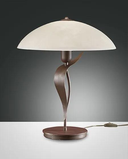 Interierové rustikálne svietidlo FABAS NADIA TABLE LAMP RUST-COLOURED 2688-30-252