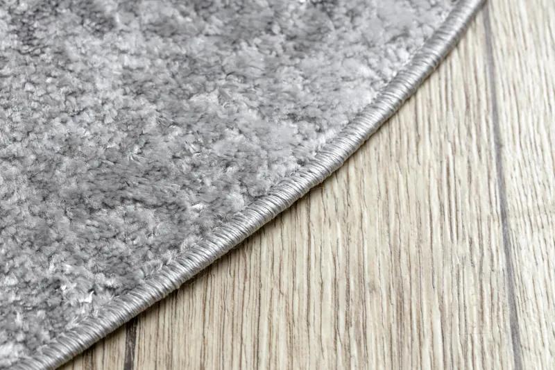 Moderný MEFE koberec okrúhly  8731 Vintage - Štrukturálny,  dve vrstvy  rúna sivá