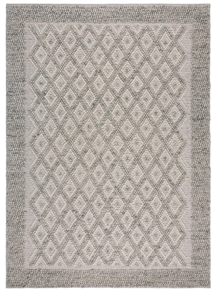 Flair Rugs, Ručne tkaný kusový koberec Minerals Diamond Grey, 160x230, šedá, chodba / predsieň