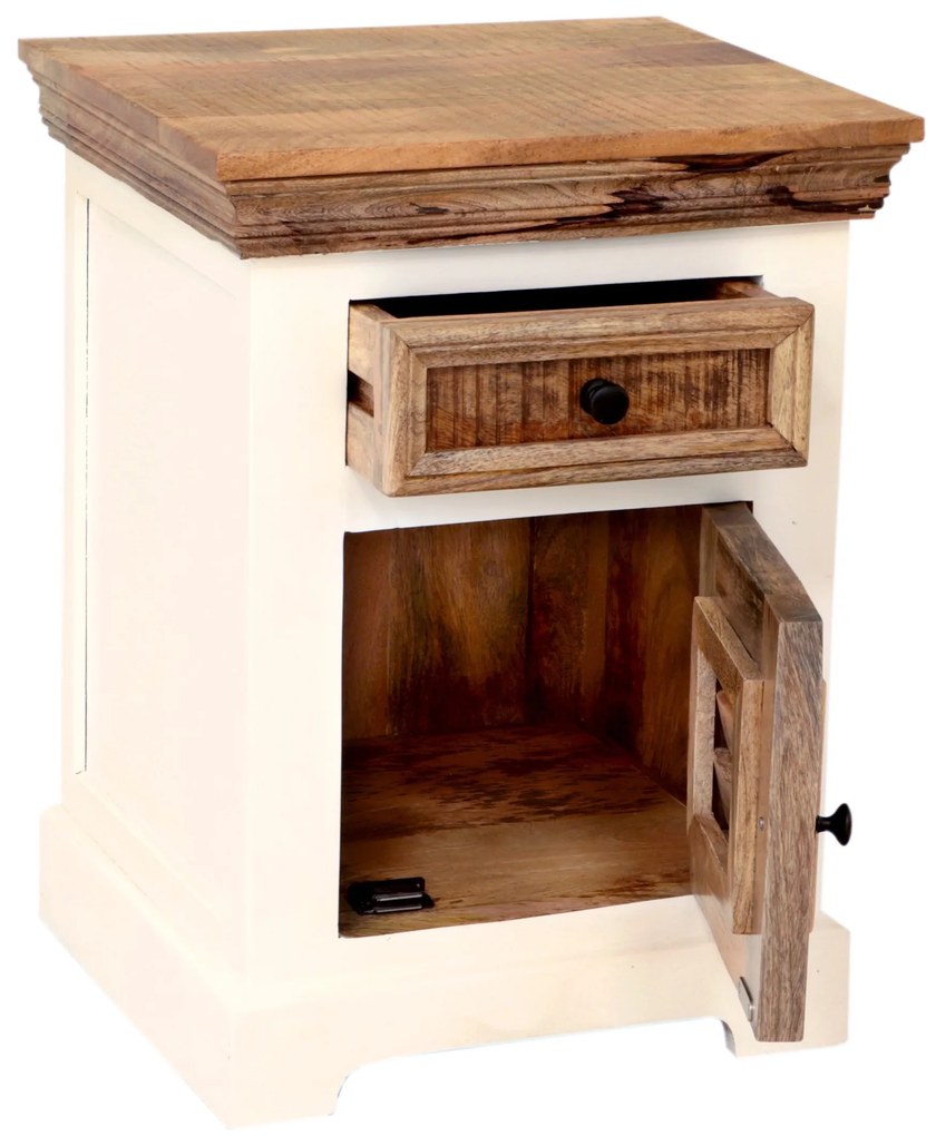 furniture-nabytek.cz - Nočný stolík drevo mango 45x60x40