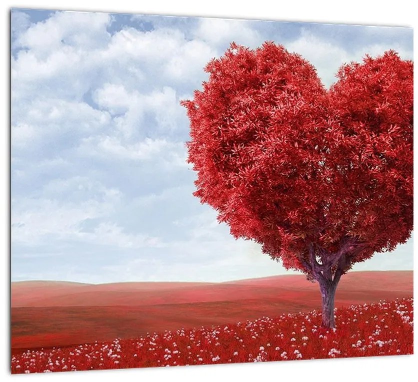 Červené srdce - obraz