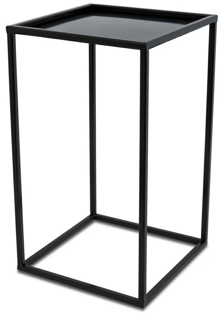 Stojan na kvety 40 cm čierny