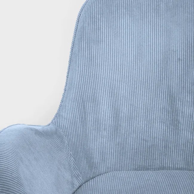 Kreslo LUNAIRE menčestrové, modré 710094