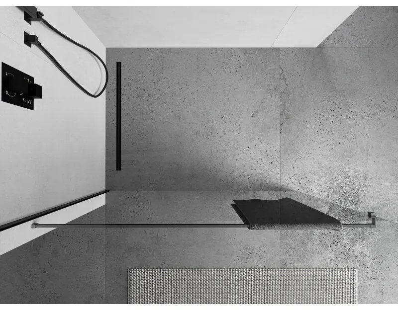 Mexen Mexen, držiak uterákov na stenu sprchovacieho kúta, grafitová, 800-06-95