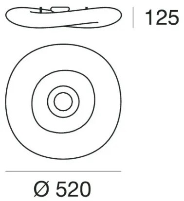 Linea Light 8006 - LED Stmievateľné stropné svietidlo MR. MAGOO LED/23W/230V