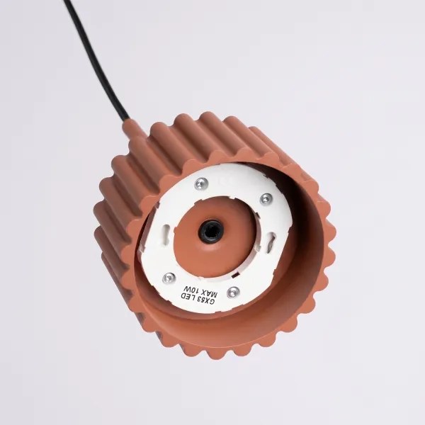 Sollux SL.2680 - Luster na lanku AURA 1xGX53/10W/230V červený