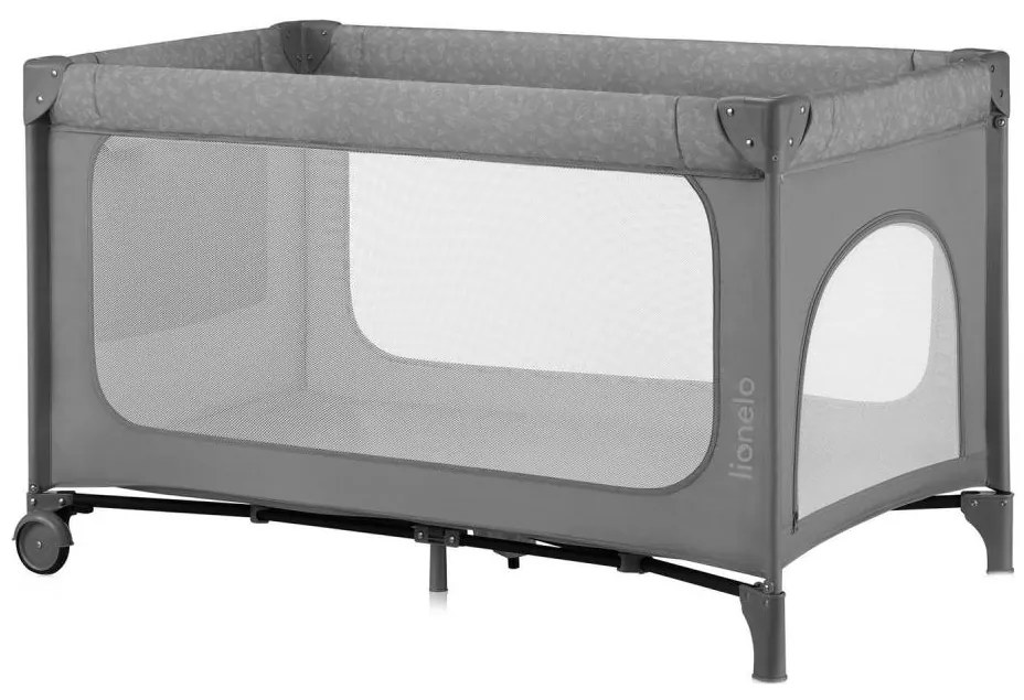 Lionelo - cestovná postieľka JASMIN EASY FOLD sivý kameň