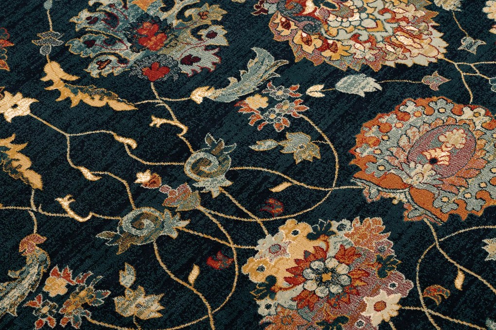 Vlnený koberec SUPERIOR LATICA Navy