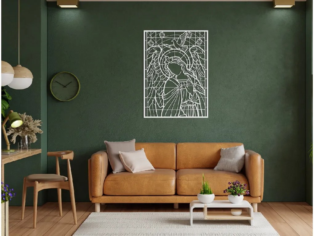 drevko Drevený obraz Anjel Rozmer obrazu: 44,5 x 33 cm, Farba dekorácie: Čierna