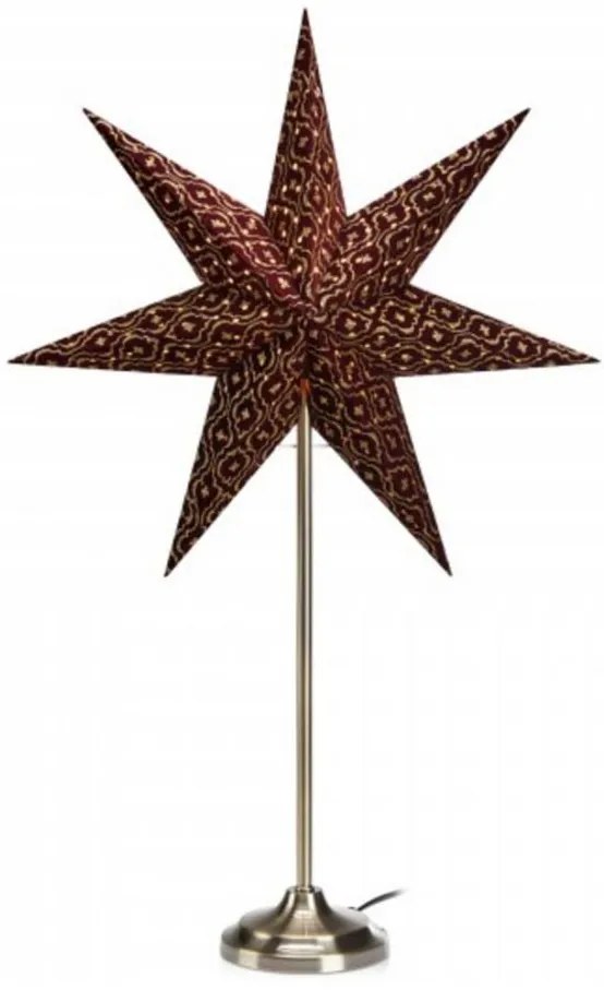 Markslöjd 705313 - Vianočná dekorácia BAROQUE 1xE14/25W/230V 65 cm vínová