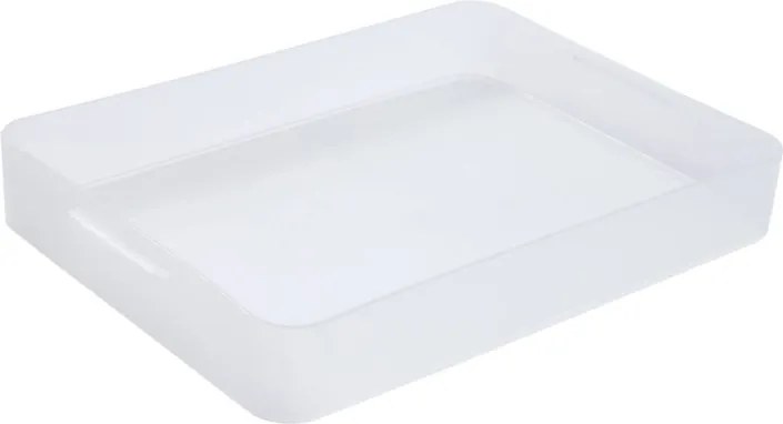SUNDIS 2. akosť - Plastový úložný organizér Pure Box A4, mliečny