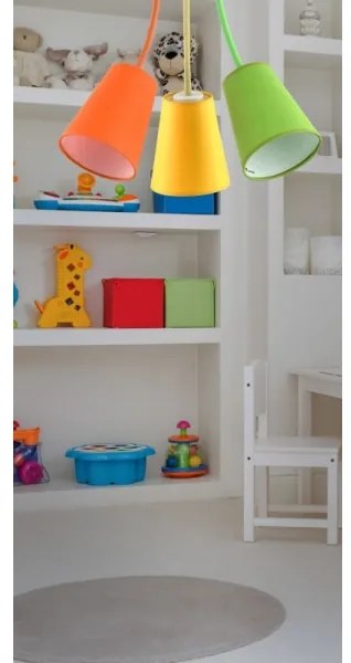 luster na tyči WIRE COLOUR 3xE27/60W/230V