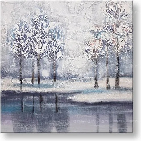 Maľovaný obraz na stenu STROMY 60x60 cm