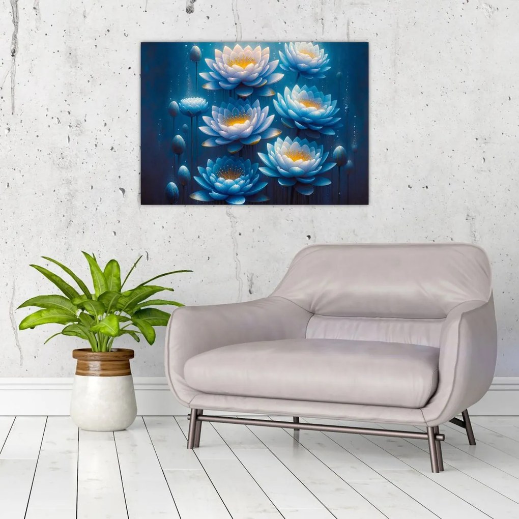 Obraz - Lekná pod hladinou (70x50 cm)