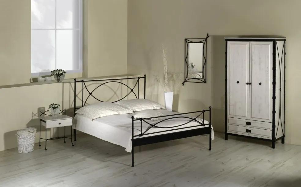 IRON-ART THOLEN - jednoducho krásna kovová posteľ - Akcia! 180 x 200 cm, kov