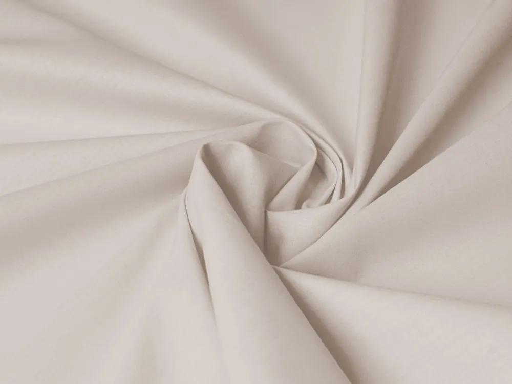 Biante Bavlnené jednofarebné posteľné obliečky Torino TON-002 Krémovo béžové Dvojlôžko francúzske 240x200 a 2ks 70x90 cm