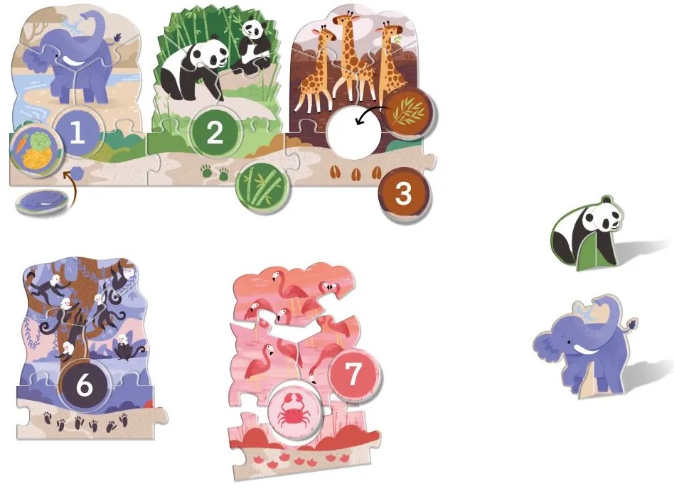 KukiKuk – Véééliké puzzle loto Výlet do ZOO