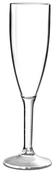 BB Plastics 12x Elite premium polykarbonátový pohár na šampanské 200ml