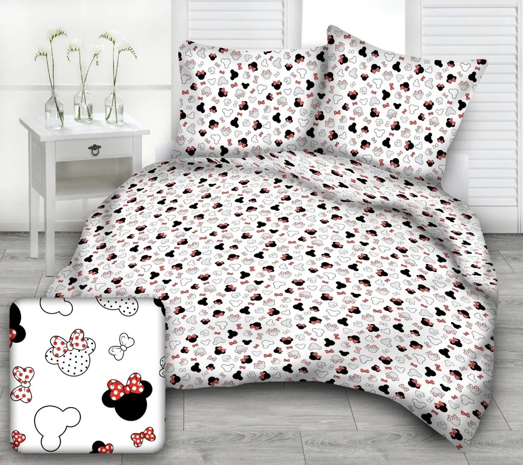 Obliečky bavlnené detské Minie - Detský set 130x90cm + 65x45cm