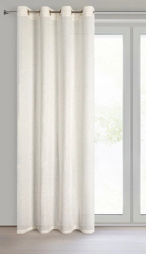 ZÁVES NA KRÚŽKOCH ESSI 140X250 CM KRÉMOVÁ