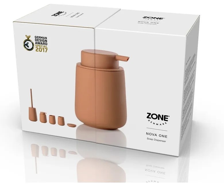 Oranžový kameninový dávkovač mydla 250 ml Nova One – Zone