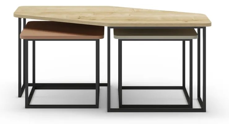 Konferenčné stolíky v súprave 3 ks 60x111,5 cm Zoya – Marckeric