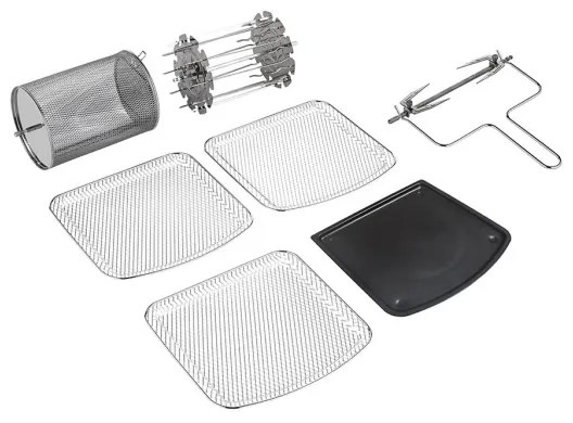 TESLA Electronics AirCook & Grill - Inteligentná horkovzdušná fritéza 12 l 1800W