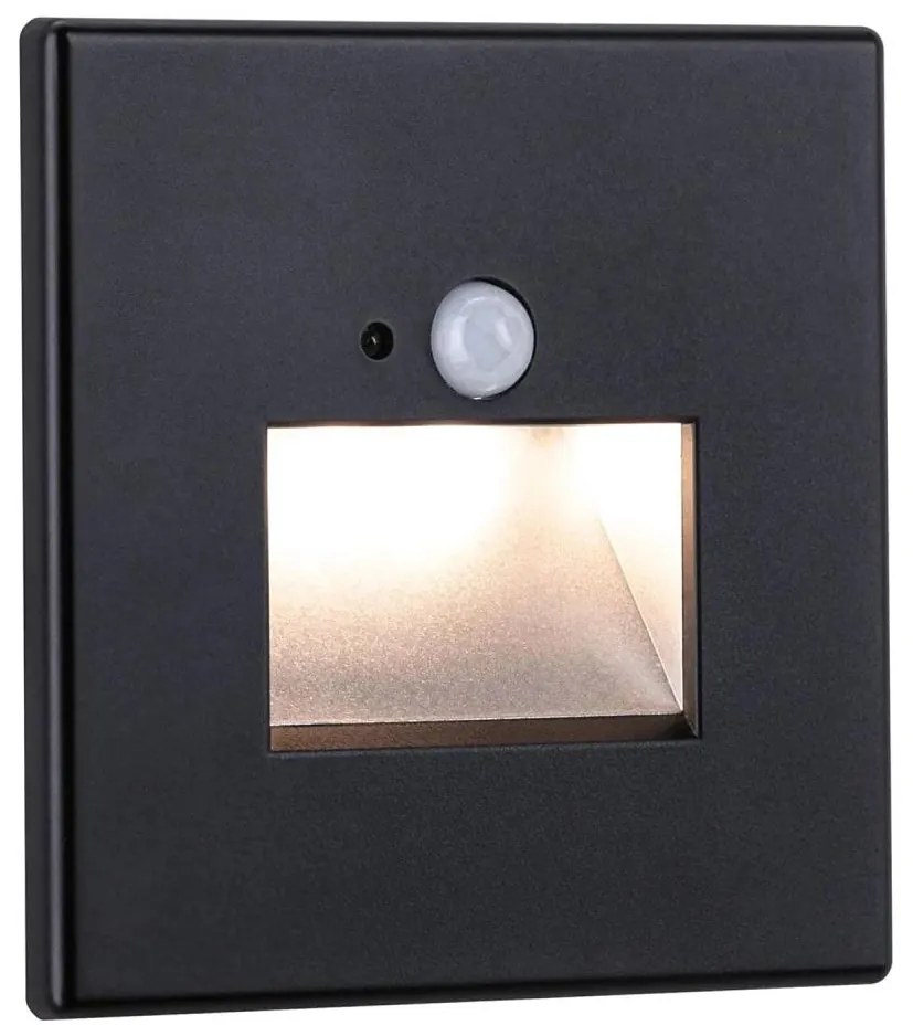 Paulmann&nbsp; 93135 - LED/1,2W Schodiskové svietidlo so senzorom EDGE 230V čierna