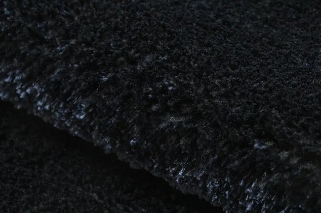 Kúpeľňový koberček SANTA čierny kruh