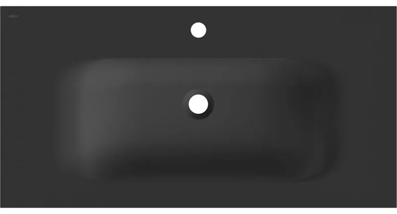 Mexen Vela, umývadlo na zapustenie 91 x 46,5 cm, čierna matná, 25239071