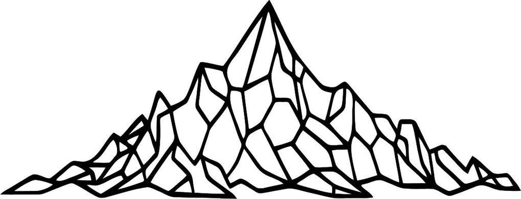 Polygonálny dekor na stenu skalnatý vrch - AKVOYD: Prírodná preglejka - Topoľ natural 20 x 65 cm 4111-62879 PR0433 plywood
