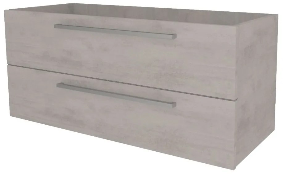 Mereo Bino, kúpeľňová skrinka 121 cm, Multidecor, Chromix strieborný, MER-CN693SACST