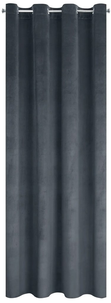 ZATEMŇOVACÍ ZÁVES NA KRÚŽKOCH ANTARA 140X270 CM GRAFITOVÁ