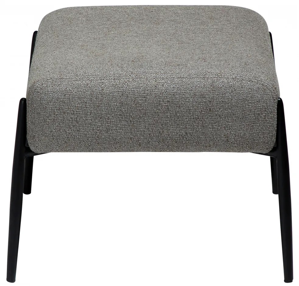 GLAM TABURET pebble earth/black