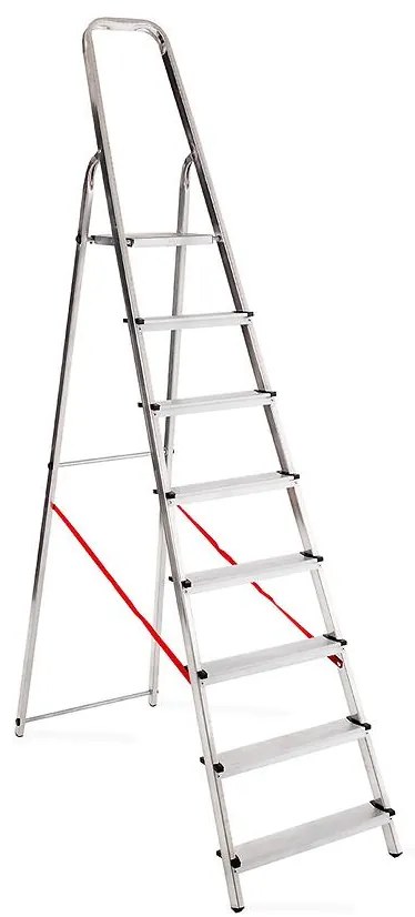 Hliníkový rebrík jednostranný  8-stupňový 150 kg