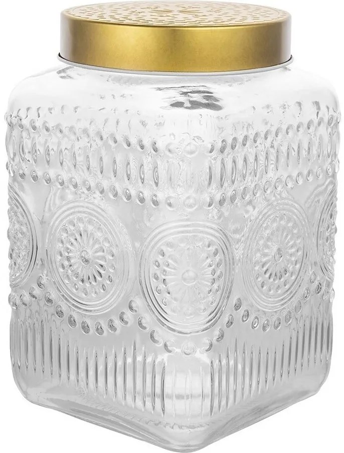 Altom Súprava sklenených dóz so zlatým vekom Daisy 2,2 l, 4 ks, 2,2 l