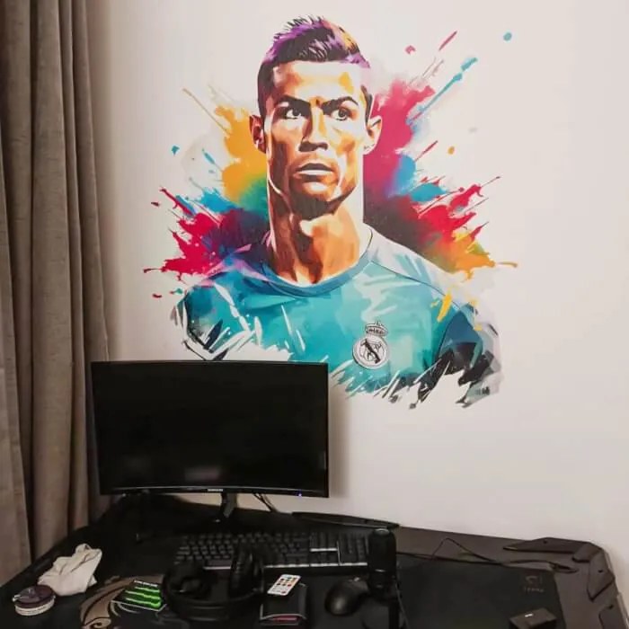 Nálepka na stenu - Cristiano Ronaldo