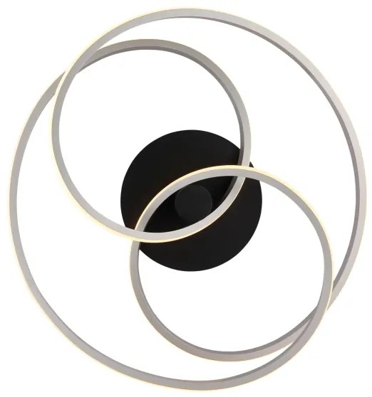 Globo 67183-40N - LED Prisadený luster GLYXAR LED/40W/230V chróm/čierna