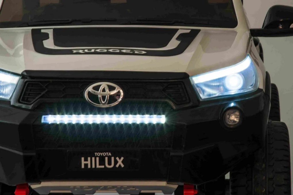 RAMIZ Elektrické autíčko - Toyota Hillux - nelakované - biele motor- 4 x 45W, - batéria 2 x 12V/7Ah - 2025