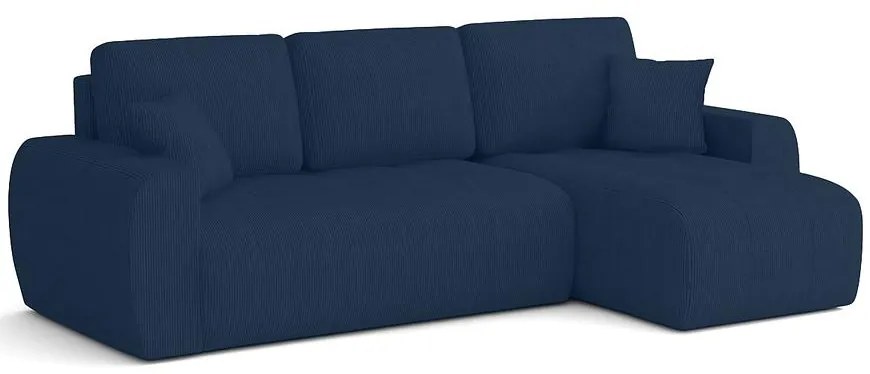 Rohová sedacia súprava Ivo Ontario 26 tmavomodrá