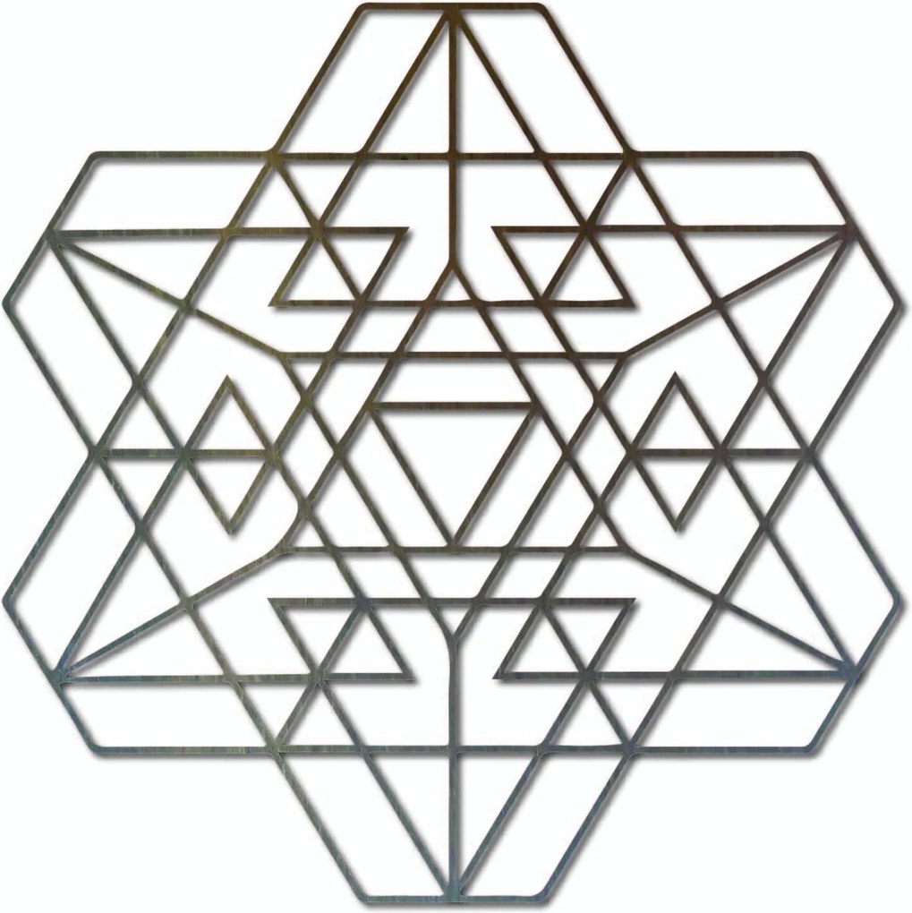 SENTOP | Stylesa Geometrický obraz na stenu z drevenej preglejky I SENTOP PR0334 preglejka
