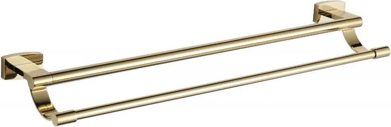 Mexen Zoja dvojitý vešiak na uteráky, zlatá - 7019125-50