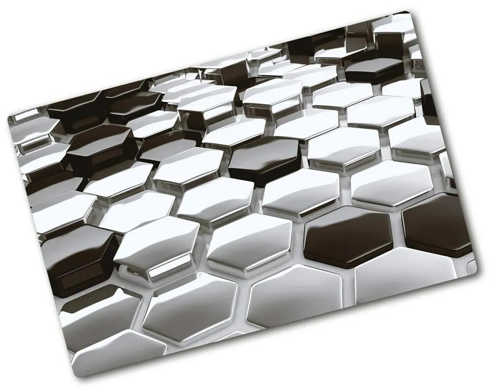 Kuchynská doska zo skla 3D abstrakcia pl-ko-80x52-f-71084089