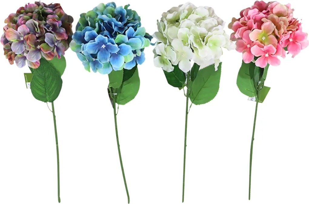 Umelá kvetina HORTENZIA 54 cm - viac farieb Farba: Fialová