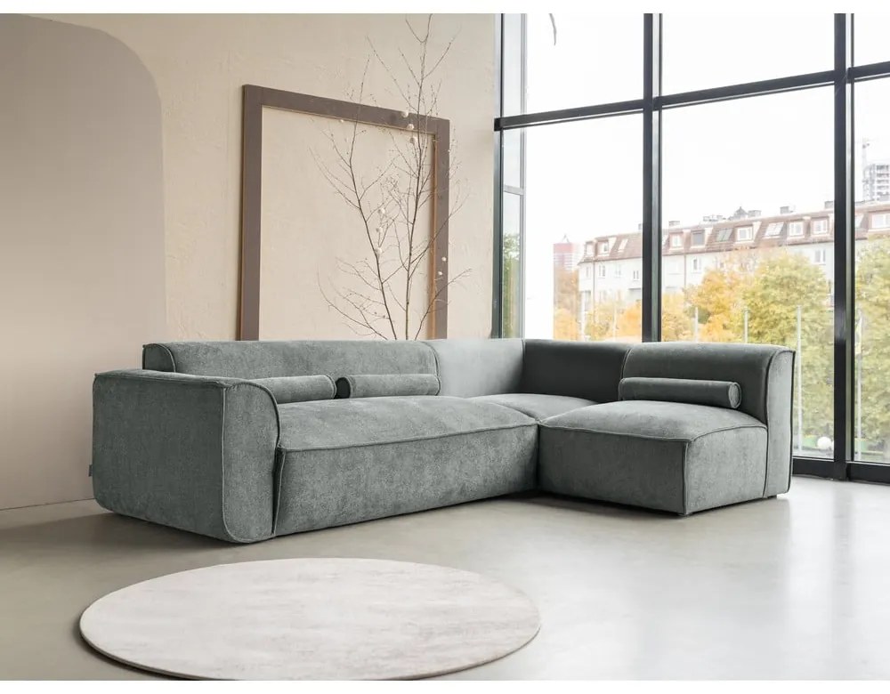 Svetlozelená rohová pohovka (pravý roh) Flex Felix – Miuform