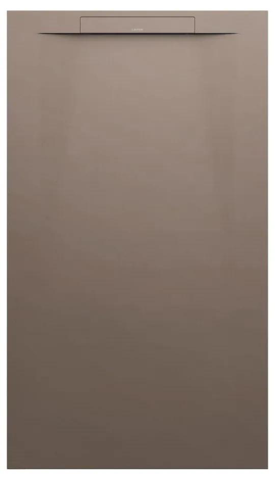 LAUFEN Pro S obdĺžniková sprchová vanička z materiálu Marbond, lineárny odtok na kratšej strane, 1400 x 800 x 32 mm, matná kávová, H2101831290001