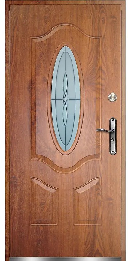 Dvere vchodové Florencja 90L zlatý dub