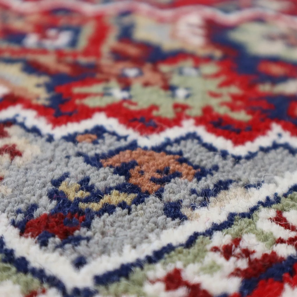 Kusový ručne tkaný koberec Bidjar red, 90x160, červená, obývacia izba, Asra